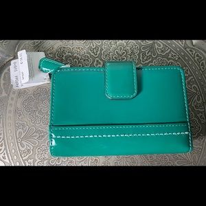 Coach Park Patent Medium Wallet.